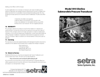 Thumbnail of document Manual - 595 Slimline Submersible Pressure Transducer